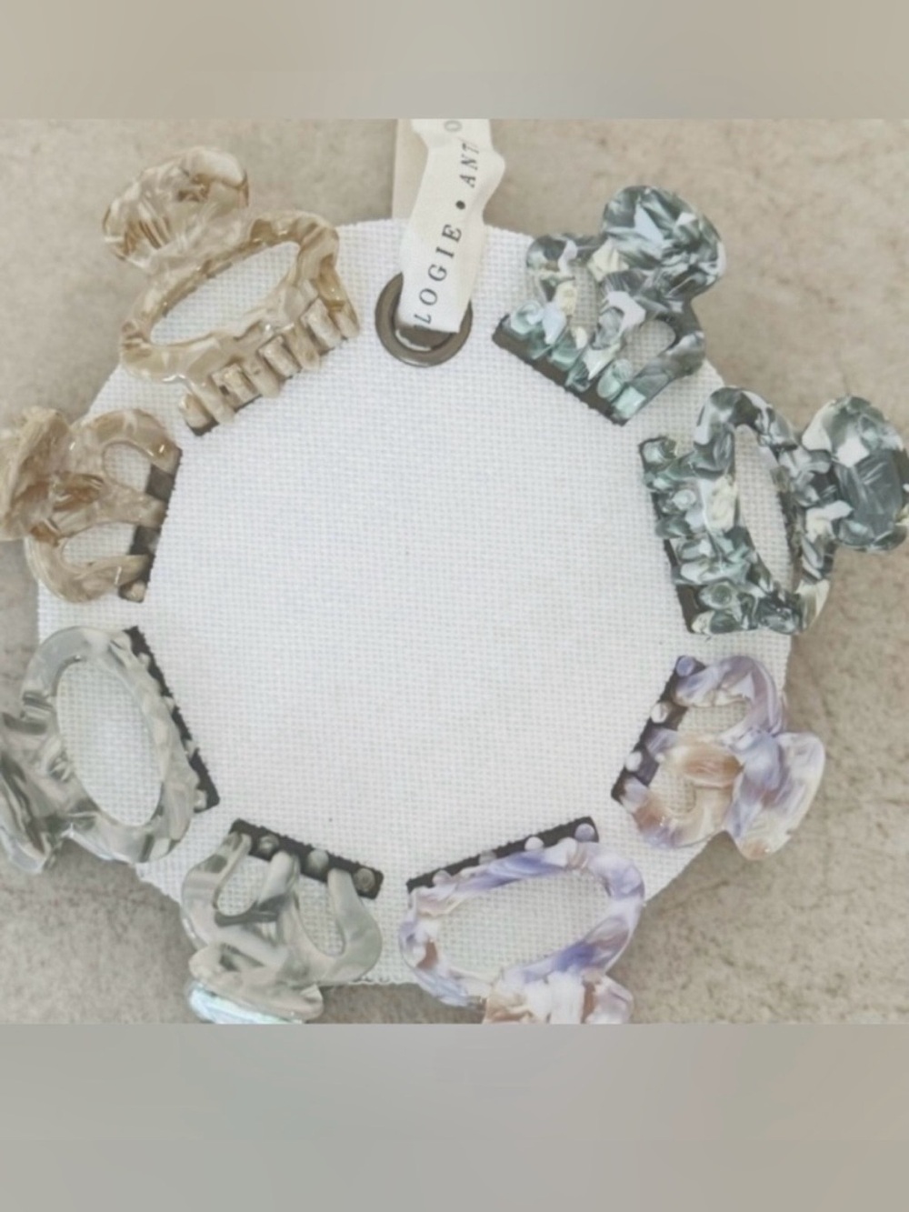 Anthropologie Mini Claw Hair Clip Set - Picture 2 of 5